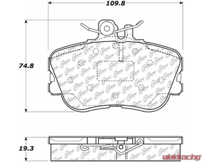 Posi-Quiet Semi-Metallic Brake Pads with Hardware 104.06450 - 104.06450
