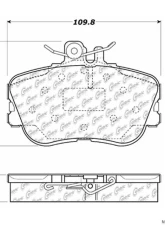 Posi-Quiet Semi-Metallic Brake Pads with Hardware 104.06450                                     - 104.06450 - Image 3