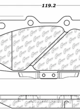 Posi-Quiet Semi-Metallic Brake Pads with Hardware 104.06470                                     - 104.06470 - Image 3