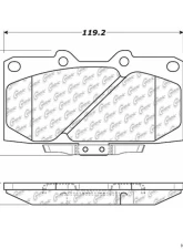 Posi-Quiet Semi-Metallic Brake Pads with Hardware 104.06470                                     - 104.06470 - Image 3