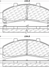 Posi-Quiet Semi-Metallic Brake Pads with Hardware 104.06520                                     - 104.06520 - Image 3
