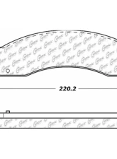 Posi-Quiet Semi-Metallic Brake Pads with Hardware 104.06550                                     - 104.06550 - Image 3