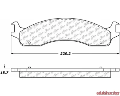 Posi-Quiet Semi-Metallic Brake Pads with Hardware 104.06550 - 104.06550