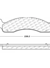 Posi-Quiet Semi-Metallic Brake Pads with Hardware 104.06550                                     - 104.06550 - Image 3