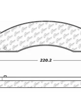 Posi-Quiet Semi-Metallic Brake Pads with Hardware 104.06551                                     - 104.06551 - Image 2