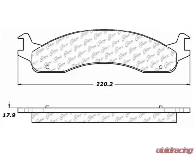 Posi-Quiet Semi-Metallic Brake Pads with Hardware 104.06551 - 104.06551