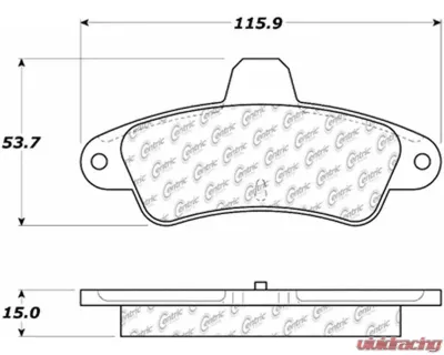 Posi-Quiet Semi-Metallic Brake Pads with Hardware 104.06610 - 104.06610