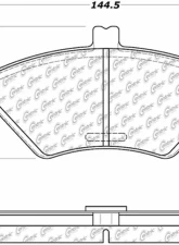 Posi-Quiet Semi-Metallic Brake Pads with Hardware 104.06780                                     - 104.06780 - Image 3