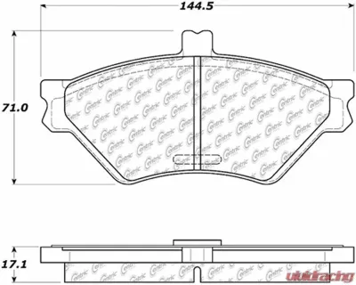 Posi-Quiet Semi-Metallic Brake Pads with Hardware 104.06780 - 104.06780