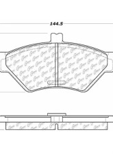 Posi-Quiet Semi-Metallic Brake Pads with Hardware 104.06780                                     - 104.06780 - Image 3