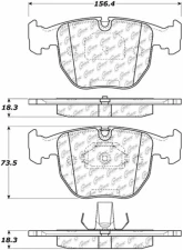 Posi-Quiet Semi-Metallic Brake Pads with Hardware 104.06810                                     - 104.06810 - Image 3