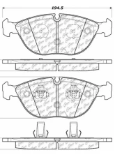 Posi-Quiet Semi-Metallic Brake Pads with Hardware 104.06820                                     - 104.06820 - Image 3
