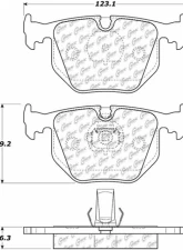 Posi-Quiet Semi-Metallic Brake Pads with Hardware 104.06830                                     - 104.06830 - Image 3