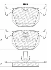 Posi-Quiet Semi-Metallic Brake Pads with Hardware 104.06830                                     - 104.06830 - Image 3