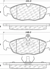 Posi-Quiet Semi-Metallic Brake Pads with Hardware 104.06880                                     - 104.06880 - Image 3