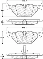 Posi-Quiet Semi-Metallic Brake Pads with Hardware 104.06920                                     - 104.06920 - Image 3