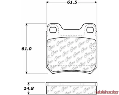 Posi-Quiet Semi-Metallic Brake Pads 104.07091 - 104.07091