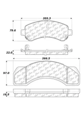 Posi-Quiet Semi-Metallic Brake Pads 104.07170                                     - 104.07170 - Image 2