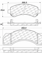 Posi-Quiet Semi-Metallic Brake Pads 104.07170                                     - 104.07170 - Image 4