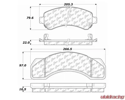 Posi-Quiet Semi-Metallic Brake Pads 104.07170 - 104.07170