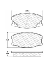 Posi-Quiet Semi-Metallic Brake Pads 104.07340                                     - 104.07340 - Image 2
