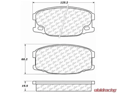 Posi-Quiet Semi-Metallic Brake Pads 104.07340 - 104.07340