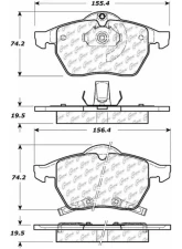 Posi-Quiet Semi-Metallic Brake Pads with Hardware 104.07360                                     - 104.07360 - Image 4