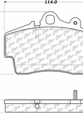 Posi-Quiet Semi-Metallic Brake Pads with Hardware 104.07370                                     - 104.07370 - Image 3