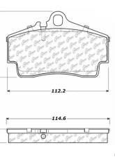 Posi-Quiet Semi-Metallic Brake Pads with Hardware 104.07380                                     - 104.07380 - Image 3