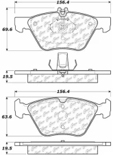 Posi-Quiet Semi-Metallic Brake Pads with Hardware 104.07400                                     - 104.07400 - Image 3