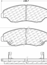 Posi-Quiet Semi-Metallic Brake Pads with Hardware 104.07740                                     - 104.07740 - Image 3