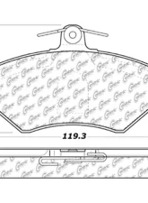 Posi-Quiet Semi-Metallic Brake Pads 104.07800                                     - 104.07800 - Image 3
