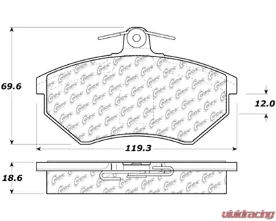 Posi-Quiet Semi-Metallic Brake Pads 104.07800 - 104.07800