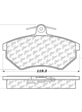 Posi-Quiet Semi-Metallic Brake Pads 104.07800                                     - 104.07800 - Image 3