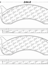 Posi-Quiet Semi-Metallic Brake Pads with Hardware 104.07860                                     - 104.07860 - Image 2