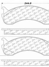 Posi-Quiet Semi-Metallic Brake Pads with Hardware 104.07861                                     - 104.07861 - Image 3