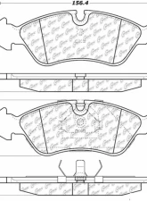 Posi-Quiet Semi-Metallic Brake Pads with Hardware 104.07960                                     - 104.07960 - Image 3
