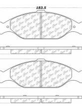 Posi-Quiet Semi-Metallic Brake Pads with Hardware 104.08040                                     - 104.08040 - Image 3