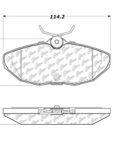 Posi-Quiet Semi-Metallic Brake Pads 104.08060                                     - 104.08060 - Image 4