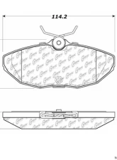 Posi-Quiet Semi-Metallic Brake Pads 104.08060                                     - 104.08060 - Image 2