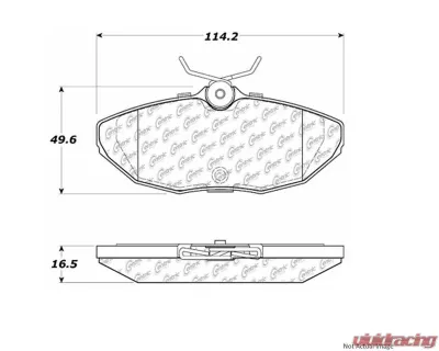 Posi-Quiet Semi-Metallic Brake Pads 104.08060 - 104.08060