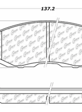 Posi-Quiet Semi-Metallic Brake Pads with Hardware 104.08151                                     - 104.08151 - Image 3