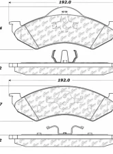 Posi-Quiet Semi-Metallic Brake Pads with Hardware 104.08200                                     - 104.08200 - Image 3
