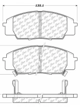 Posi-Quiet Semi-Metallic Brake Pads with Hardware 104.08290                                     - 104.08290 - Image 3