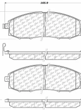 Posi-Quiet Semi-Metallic Brake Pads with Hardware 104.08300                                     - 104.08300 - Image 3