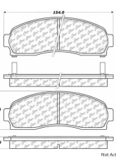 Posi-Quiet Semi-Metallic Brake Pads with Hardware 104.08330                                     - 104.08330 - Image 3