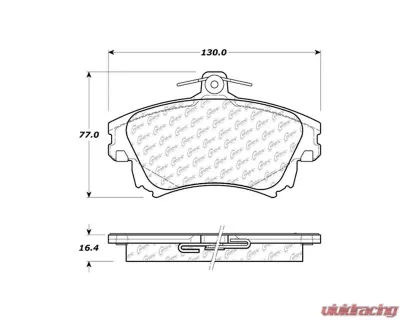 Posi-Quiet Semi-Metallic Brake Pads 104.08370 - 104.08370