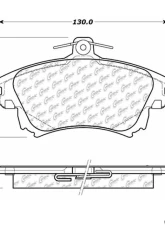 Posi-Quiet Semi-Metallic Brake Pads 104.08370                                     - 104.08370 - Image 3
