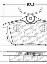 Posi-Quiet Semi-Metallic Brake Pads 104.08380                                     - 104.08380 - Image 3