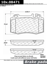 Posi-Quiet Semi-Metallic Brake Pads with Hardware 104.08471                                     - 104.08471 - Image 4